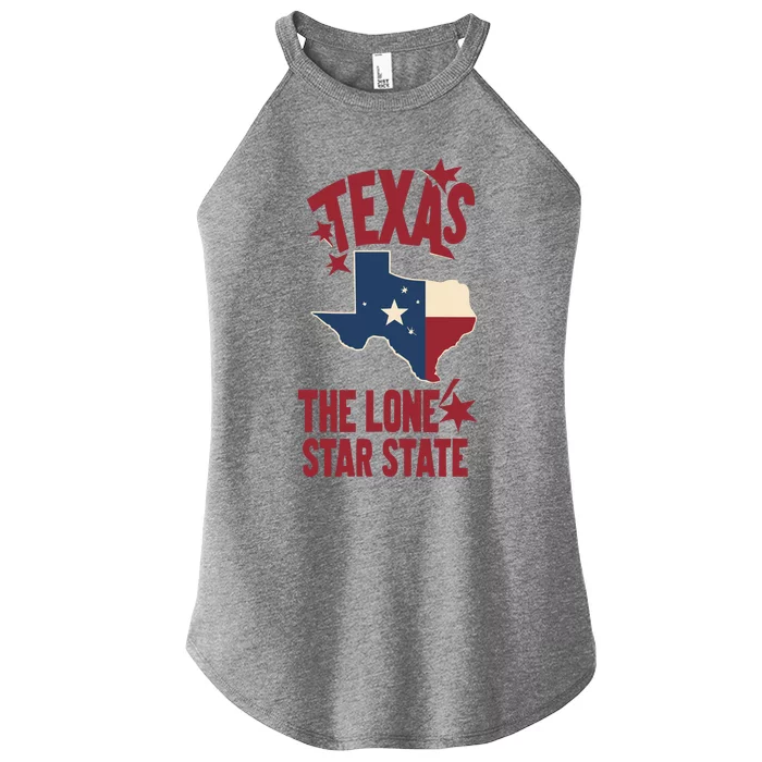 Texas The Lone Star State Gift Texas Map Cool Gift Women’s Perfect Tri Rocker Tank