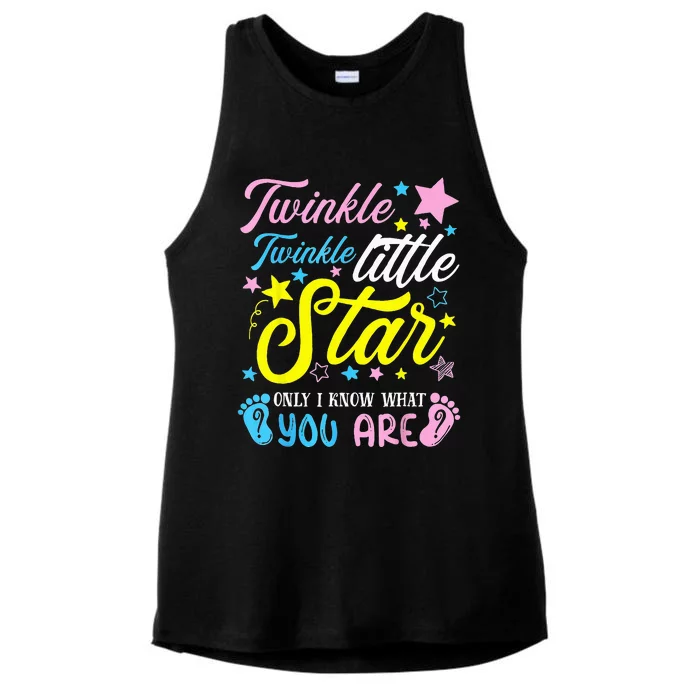 Twinkle Twinkle Little Star Funny Gender Keeper Reveal Party Ladies Tri-Blend Wicking Tank