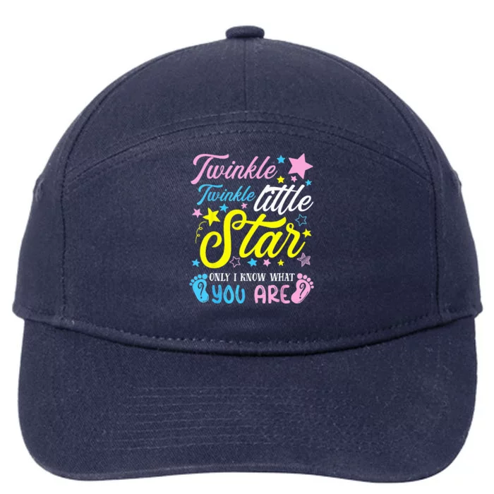 Twinkle Twinkle Little Star Funny Gender Keeper Reveal Party 7-Panel Snapback Hat