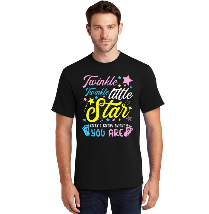 Twinkle Twinkle Little Star Funny Gender Keeper Reveal Party Tall T-Shirt