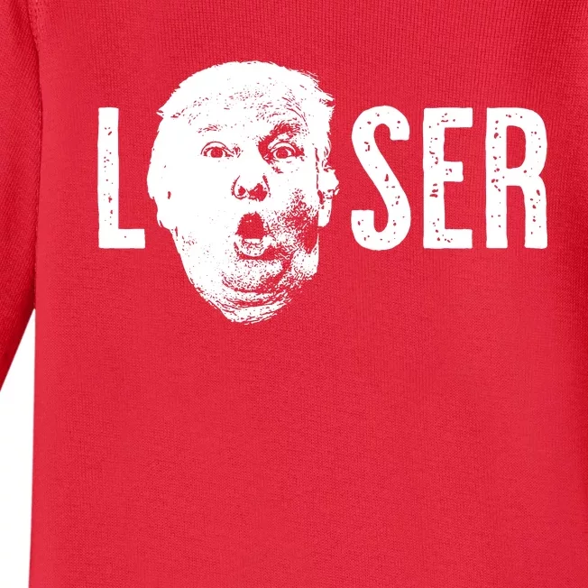 Trump The Loser Funny Baby Long Sleeve Bodysuit