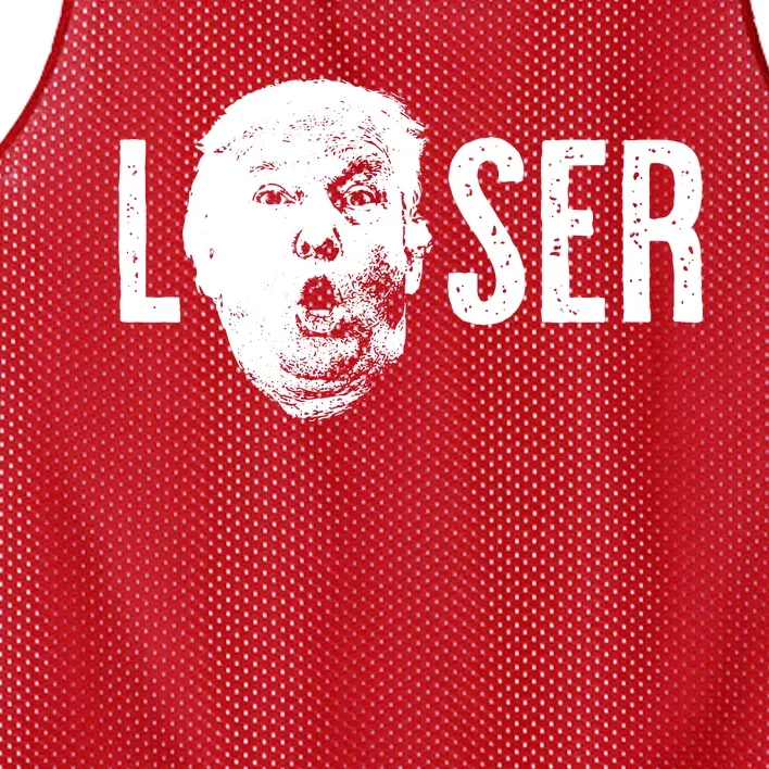 Trump The Loser Funny Mesh Reversible Basketball Jersey Tank