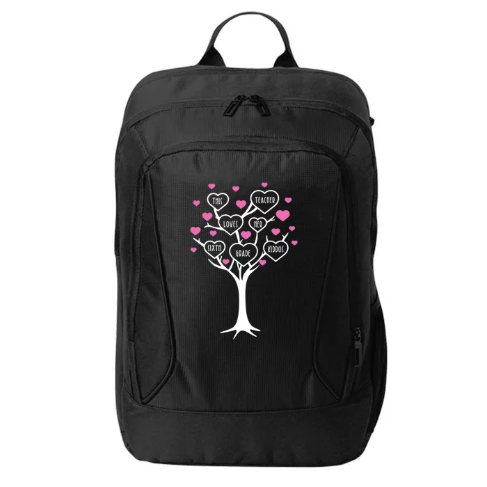 This Teacher Loves Her 6th Grade Valentines Day Tree Teach Gift City Backpack