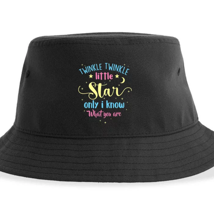 Twinkle Twinkle Little Star Gender Reveal Party Baby Shower Sustainable Bucket Hat