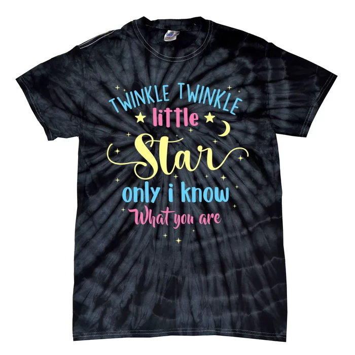 Twinkle Twinkle Little Star Gender Reveal Party Baby Shower Tie-Dye T-Shirt