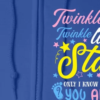 Twinkle Twinkle Little Star Funny Gender Keeper Reveal Party Gift Full Zip Hoodie