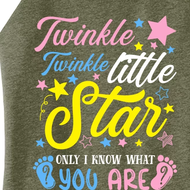 Twinkle Twinkle Little Star Funny Gender Keeper Reveal Party Gift Women’s Perfect Tri Rocker Tank