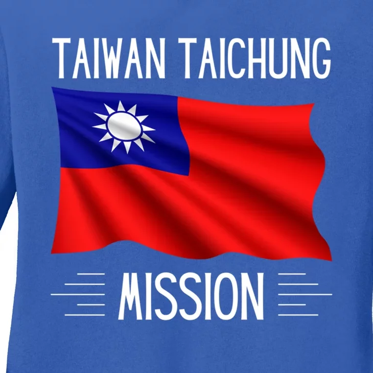 Taiwan Taichung Lds Mission Proud Mormon Missionary Cool Gift Ladies Long Sleeve Shirt