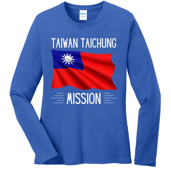 Taiwan Taichung Lds Mission Proud Mormon Missionary Cool Gift Ladies Long Sleeve Shirt