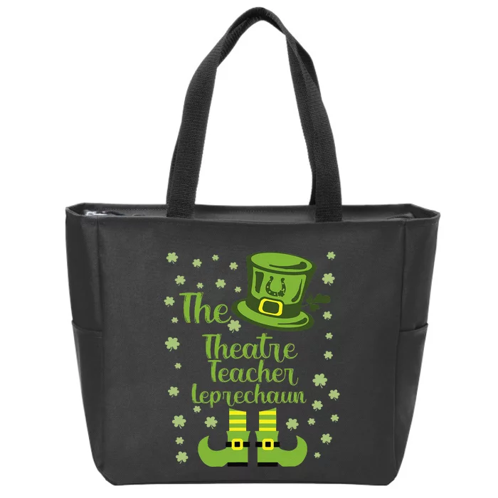 Theatre Teacher Leprechaun Group Matching St Patricks Day Zip Tote Bag