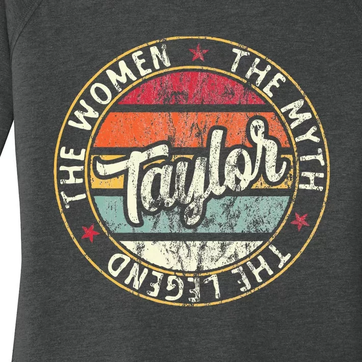 T.aylor The Myth The Legend First Name Taylor Women's Perfect Tri Tunic Long Sleeve Shirt