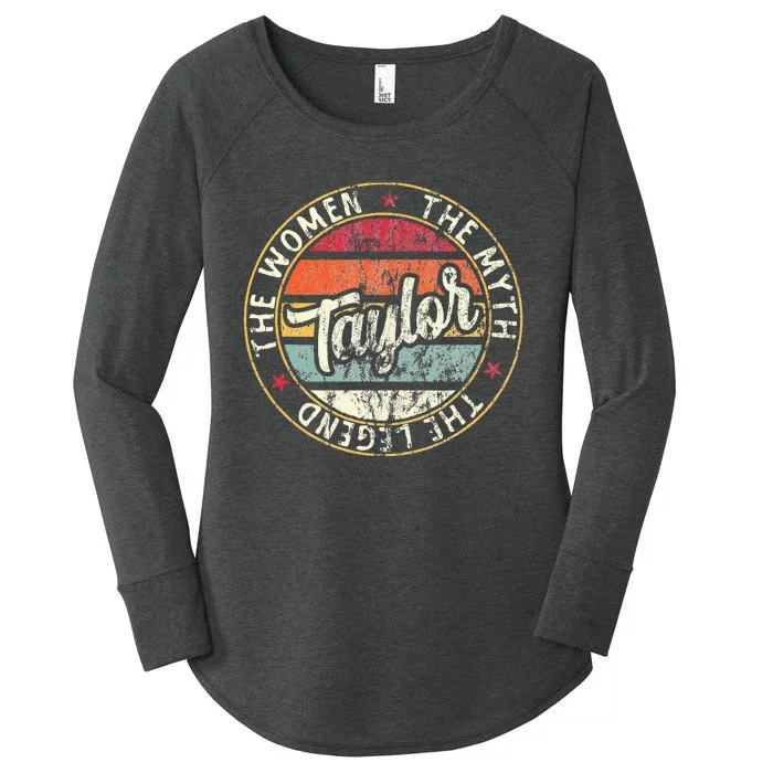 T.aylor The Myth The Legend First Name Taylor Women's Perfect Tri Tunic Long Sleeve Shirt