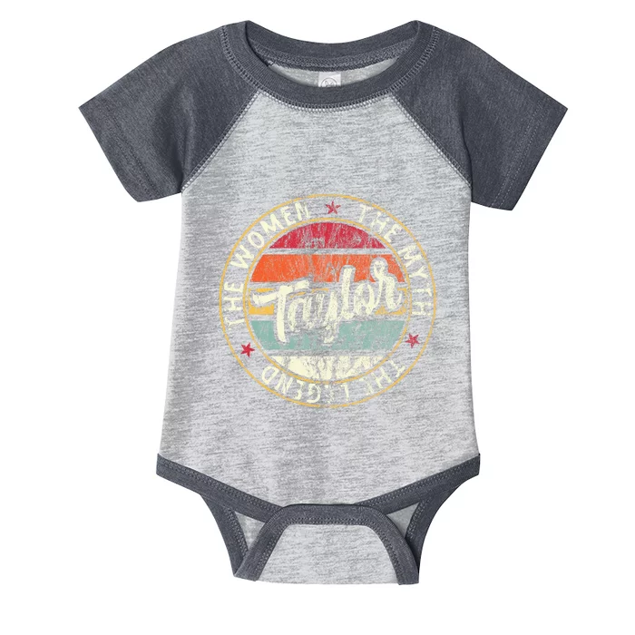 T.aylor The Myth The Legend First Name Taylor Infant Baby Jersey Bodysuit