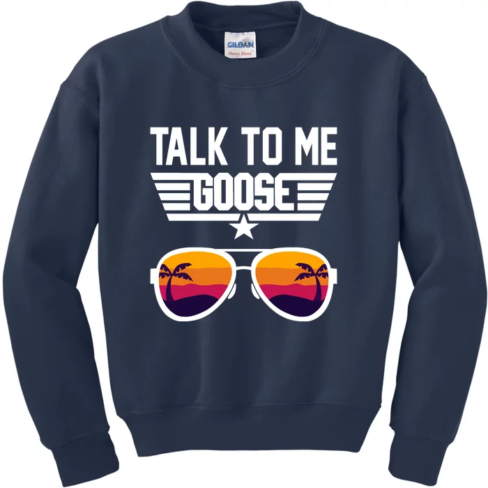 TALK TO ME GOOSE Sunglasses Hawaiian Trees Print Women T Shirt Summer Harajuku Kids Sweatshirt