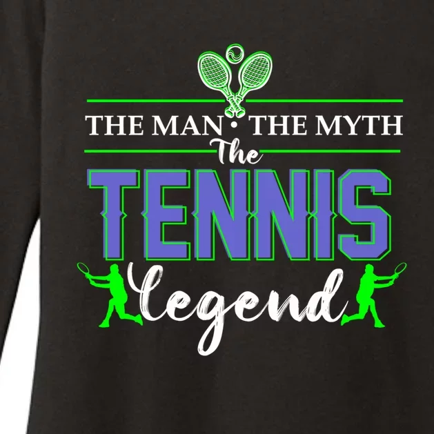 The The Myth The Tennis Legend Funny Gift Dads Gift Womens CVC Long Sleeve Shirt