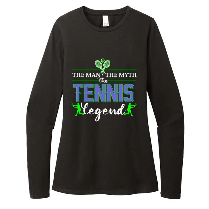 The The Myth The Tennis Legend Funny Gift Dads Gift Womens CVC Long Sleeve Shirt