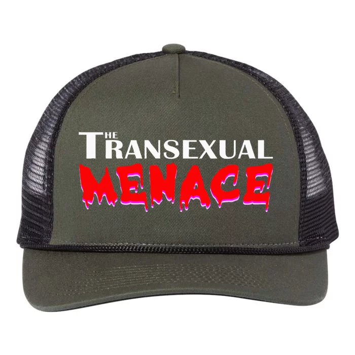 The Transexual Menace Funny Lgbt Pride Retro Rope Trucker Hat Cap