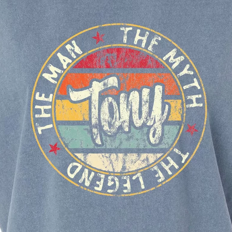 Tony The Man The Myth The Legend First Name Tony Garment-Dyed Women's Muscle Tee