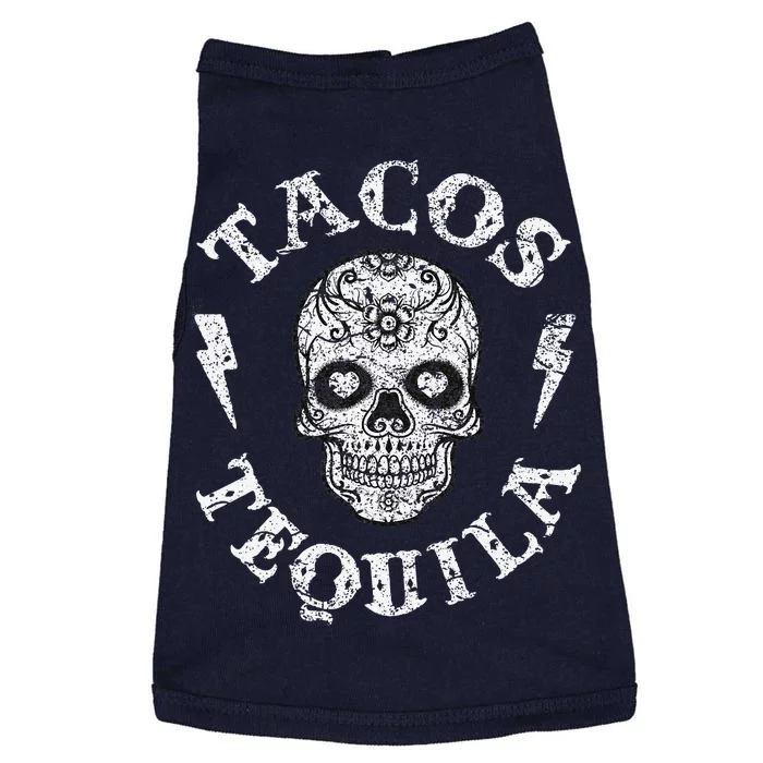 Tacos & Tequila Mexican Food Drinking Tee Doggie Tank