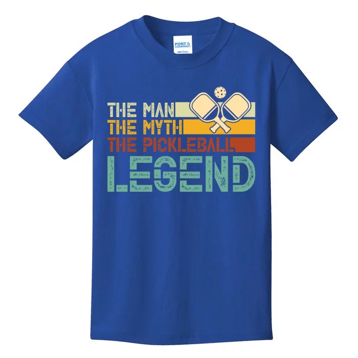 The The Myth The Pickleball Legend Gift Kids T-Shirt