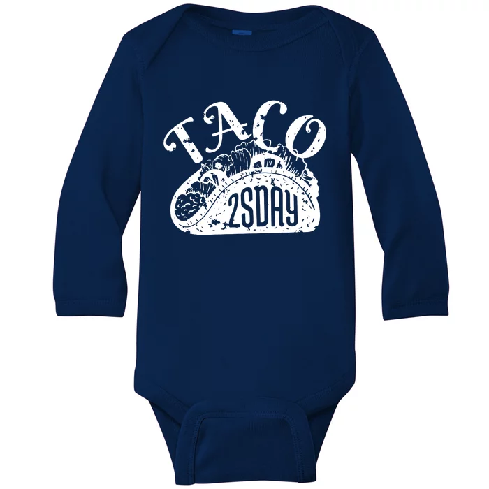 Taco Tuesday Mexican Baby Long Sleeve Bodysuit