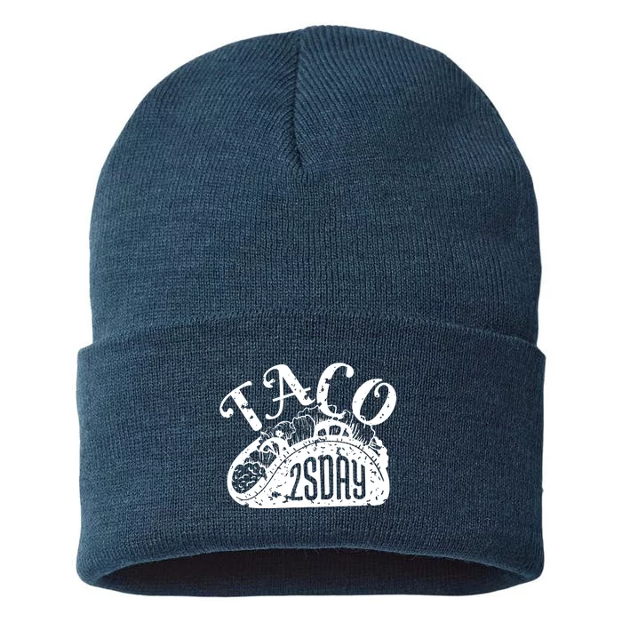 Taco Tuesday Mexican Sustainable Knit Beanie