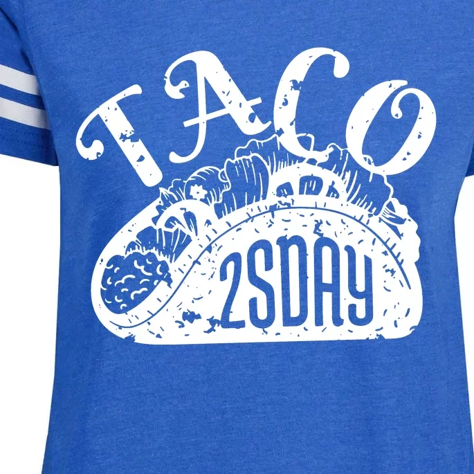 Taco Tuesday Mexican Enza Ladies Jersey Football T-Shirt