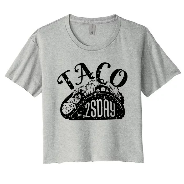 Taco Tuesday Mexican Women's Crop Top Tee