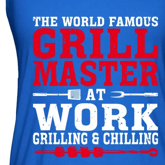 The The Myth The Grill Master Grillmaster Bbq Gift Ladies Essential Flowy Tank