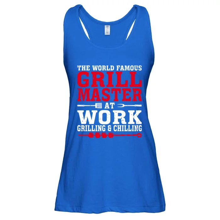 The The Myth The Grill Master Grillmaster Bbq Gift Ladies Essential Flowy Tank