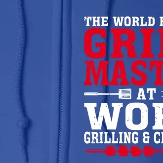 The The Myth The Grill Master Grillmaster Bbq Gift Full Zip Hoodie