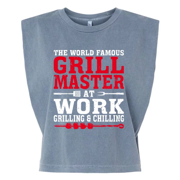 The The Myth The Grill Master Grillmaster Bbq Gift Garment-Dyed Women's Muscle Tee