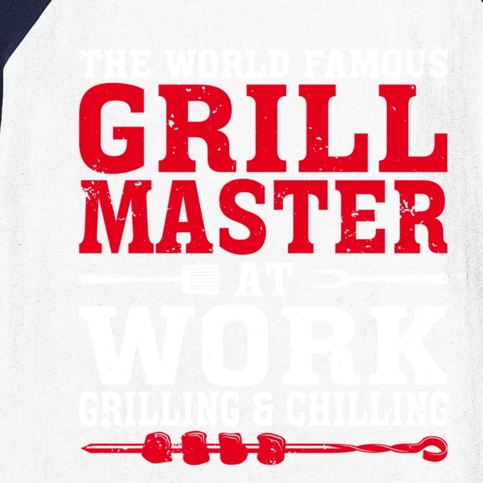 The The Myth The Grill Master Grillmaster Bbq Gift Baseball Sleeve Shirt