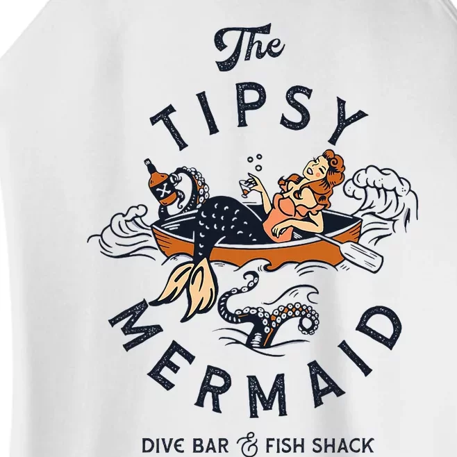 The Tipsy Mermaid Dive Bar & Fish Shack Women’s Perfect Tri Rocker Tank