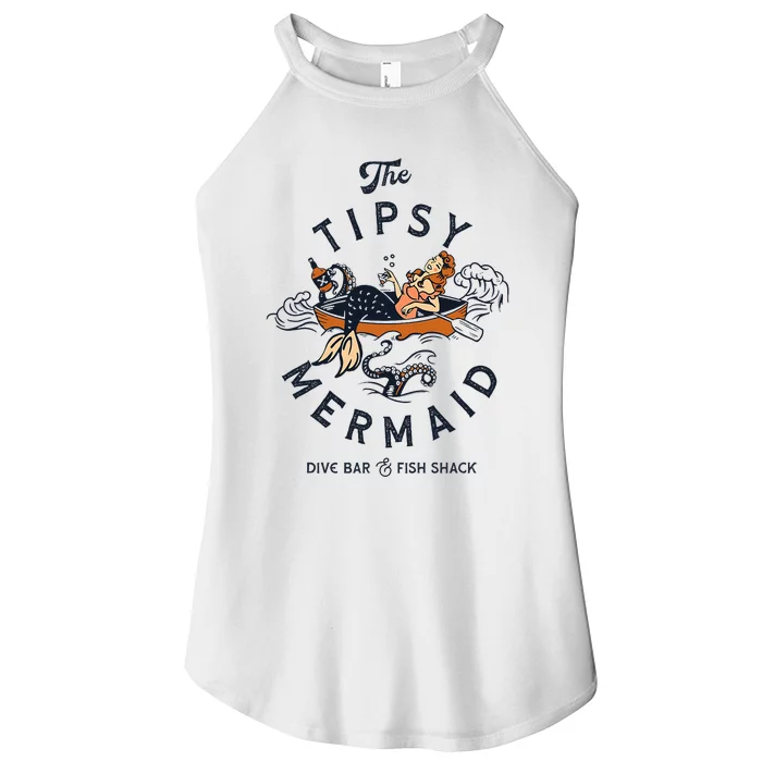 The Tipsy Mermaid Dive Bar & Fish Shack Women’s Perfect Tri Rocker Tank