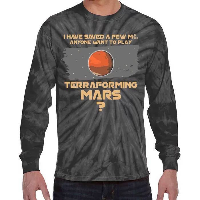 Terraforming The Mars Board Game Board Games Board Gamer Tie-Dye Long Sleeve Shirt