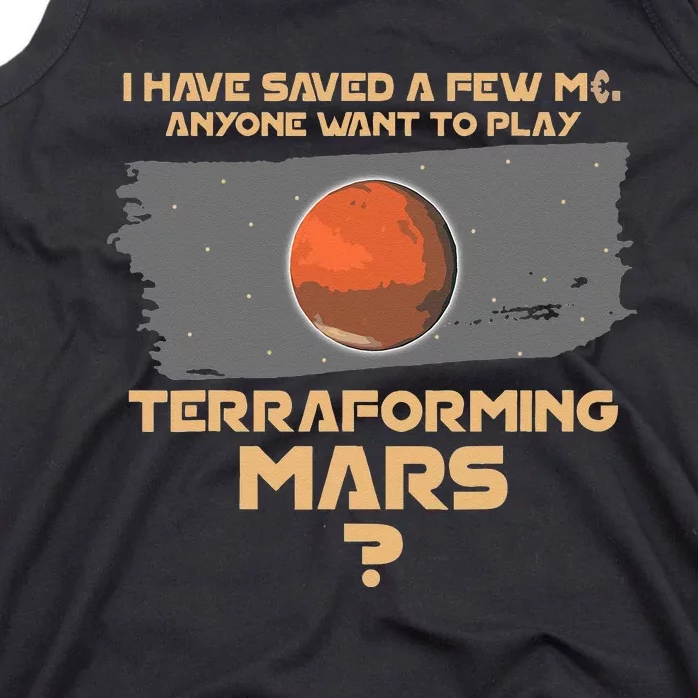 Terraforming The Mars Board Game Board Games Board Gamer Tank Top