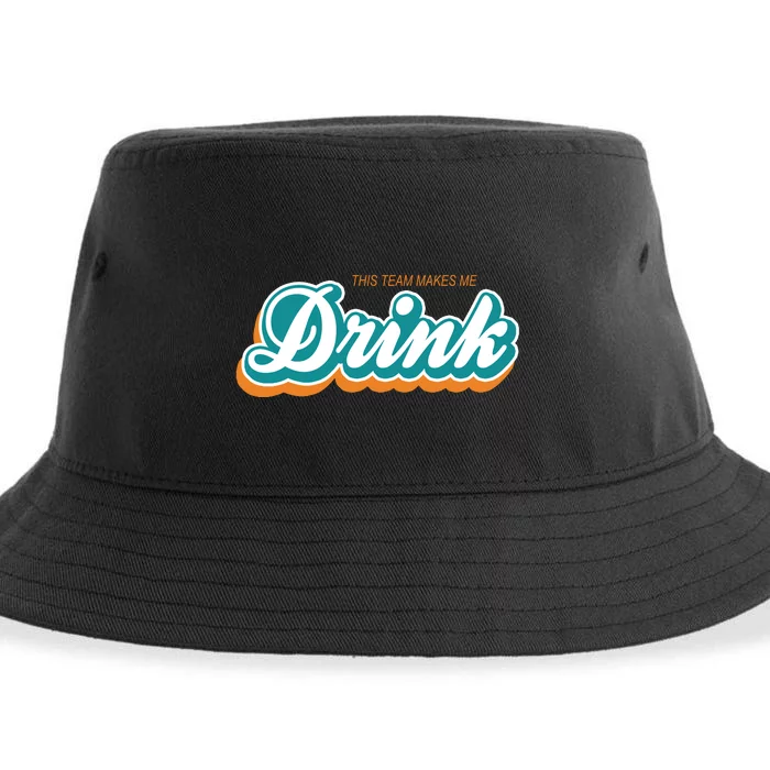 This Team Make Me Drink Miami Football Sustainable Bucket Hat