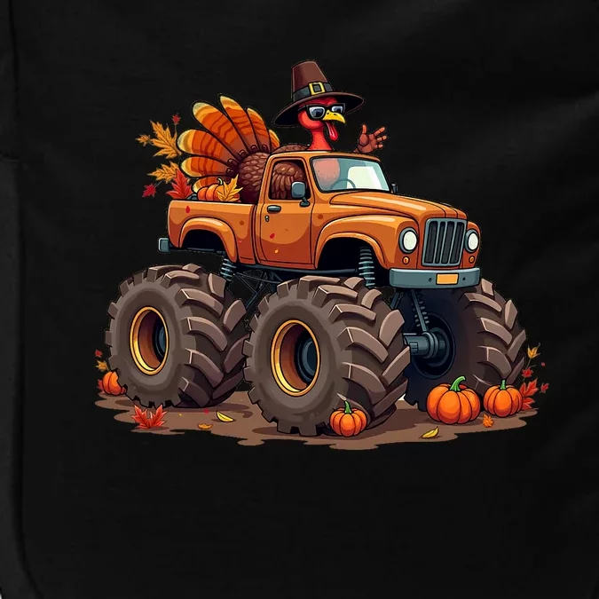 Thanksgiving Turkey Monster Truck Impact Tech Backpack