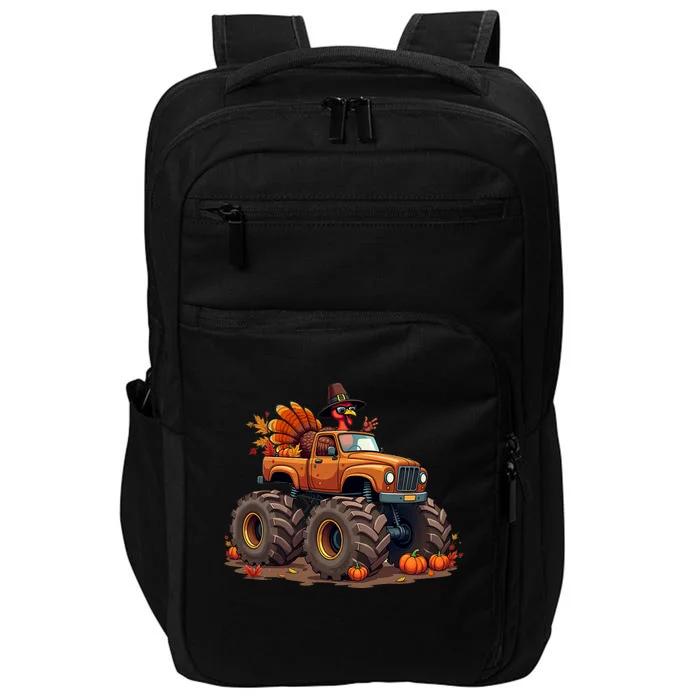 Thanksgiving Turkey Monster Truck Impact Tech Backpack