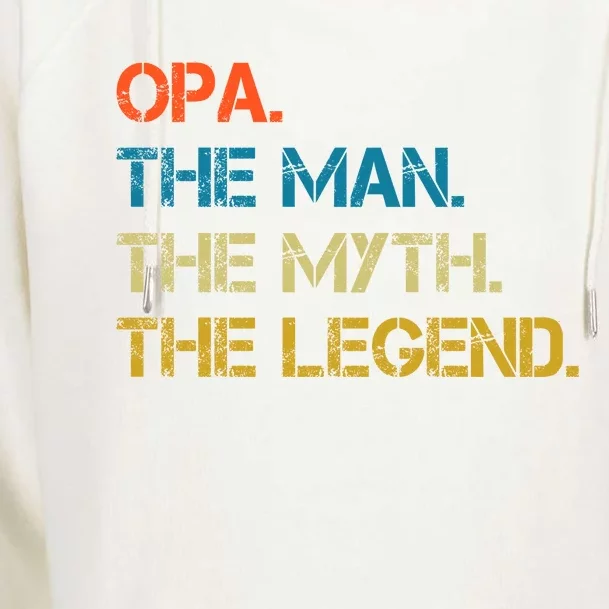 The The Myth The Legend Gift Opa Dad Womens Funnel Neck Pullover Hood