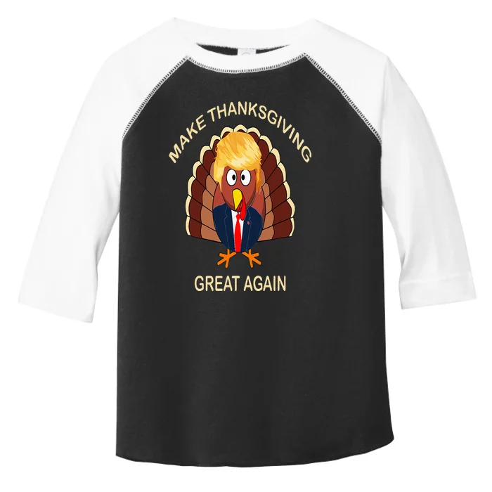 Turkey Trump Make Thanksgiving Great Again Toddler Fine Jersey T-Shirt