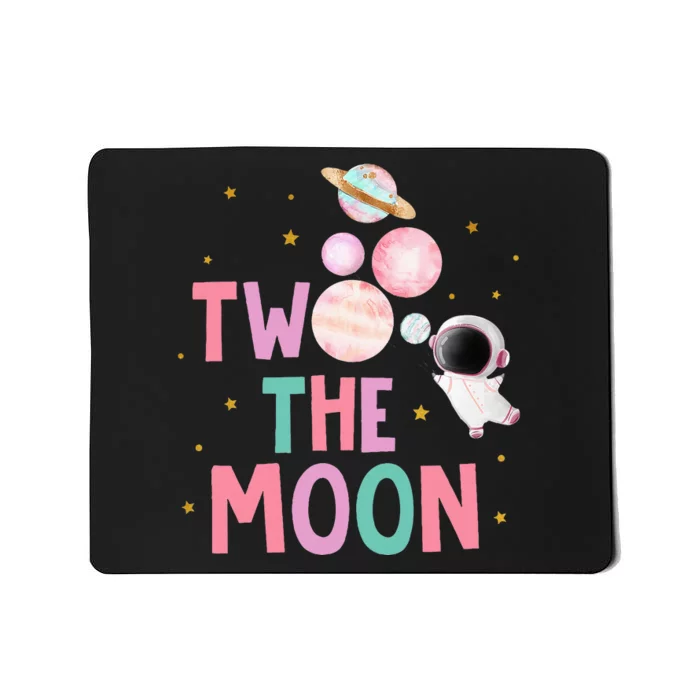 Two The Moon Birthday Outfit Girl 2 Year Old 2nd Bday Mousepad