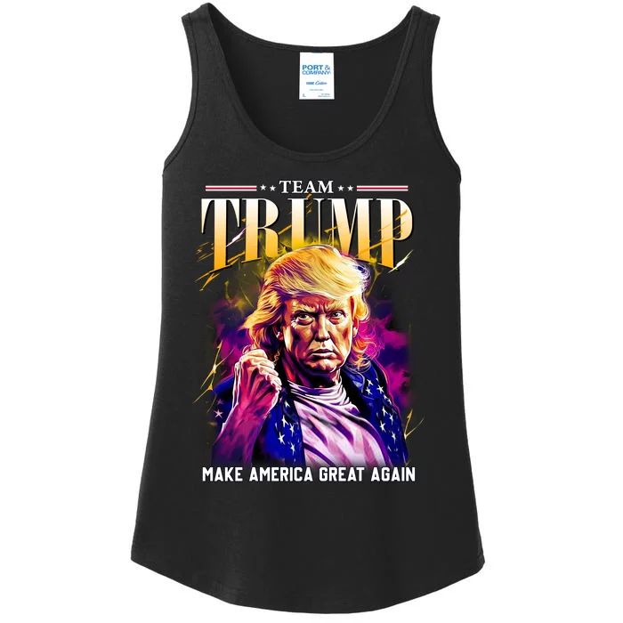 Team Trump Make America Great Again Ladies Essential Tank