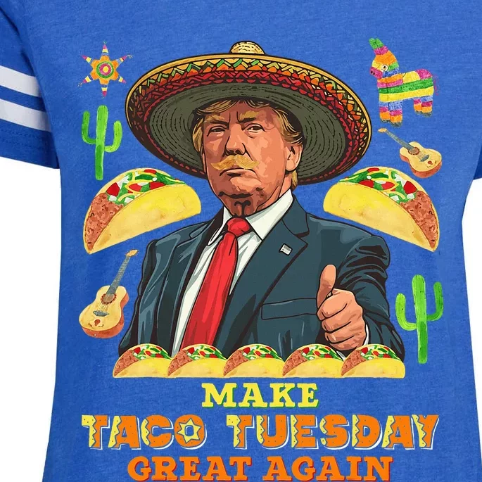 Taco Tuesday Make Taco Tuesday Great Again Donald Trump Taco Enza Ladies Jersey Football T-Shirt