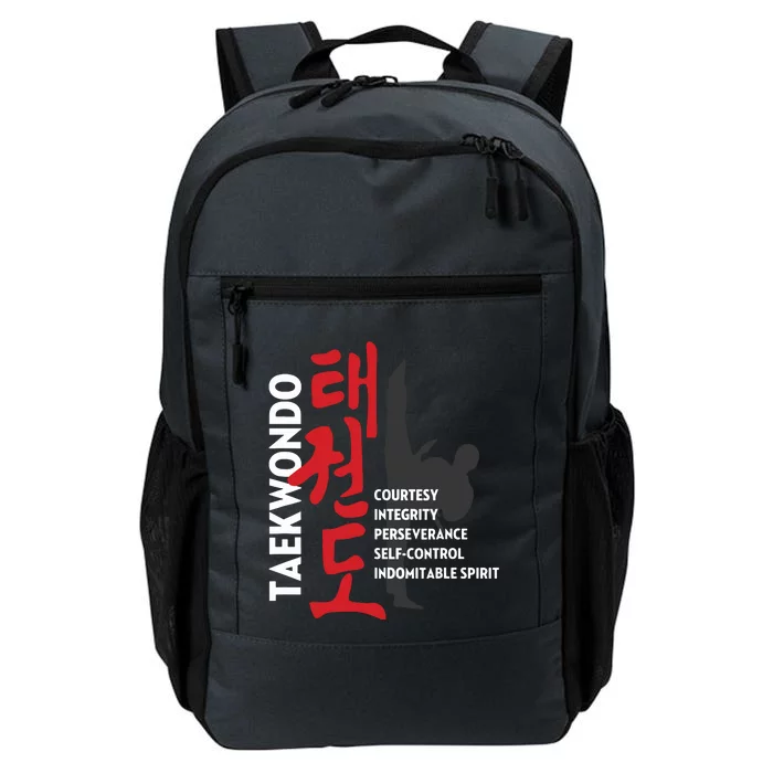 Taekwondo Tenets Martial Arts Graphic Tee Daily Commute Backpack