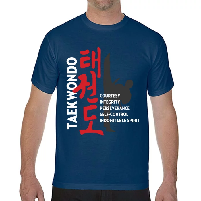 Taekwondo Tenets Martial Arts Graphic Tee Comfort Colors T-Shirt