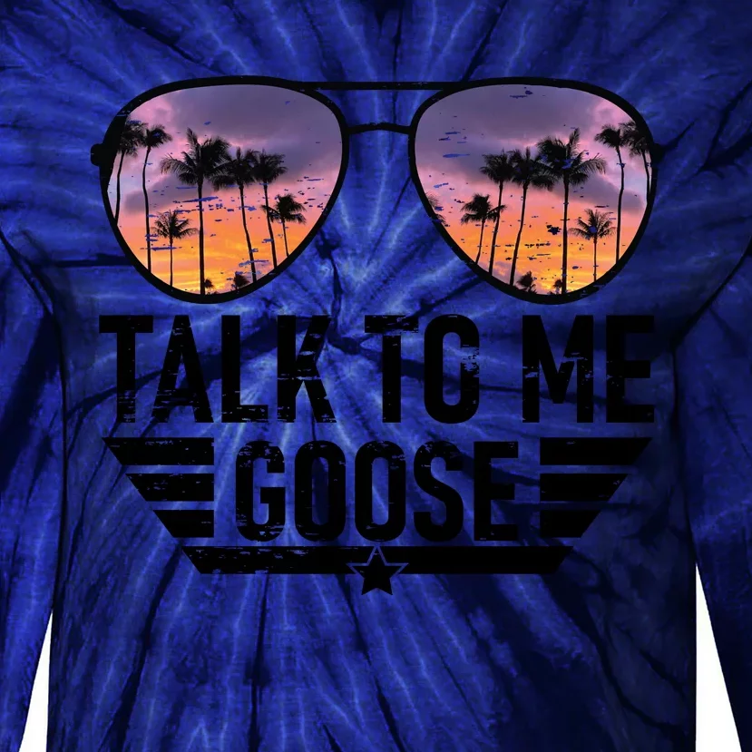 Talk To Me Goose Tie-Dye Long Sleeve Shirt