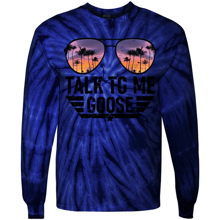 Talk To Me Goose Tie-Dye Long Sleeve Shirt