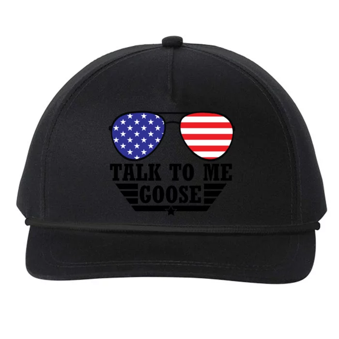 Talk To Me Goose Snapback Five-Panel Rope Hat